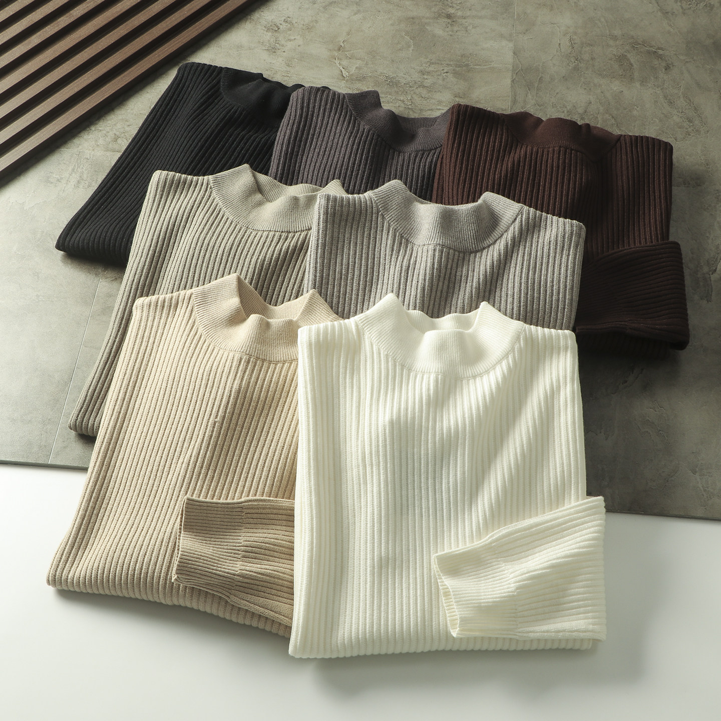 很惊艳 ！轻奢线 ！秋冬男士纯色肌理感半高领保暖针织衫毛衣上衣,男装,针织衫/毛衣,淘宝优惠券,粉丝福利购,淘宝优惠卷