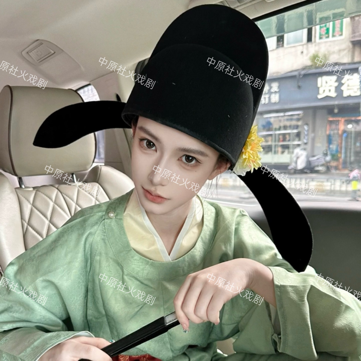 唐宋李白帽子幞头戏曲戏剧帽展昭书生居士头巾戏剧摄影乌纱帽