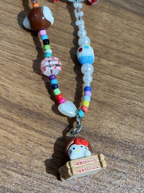 韩国东大门可爱KT猫吊坠项链蓝星蝴蝶结少女