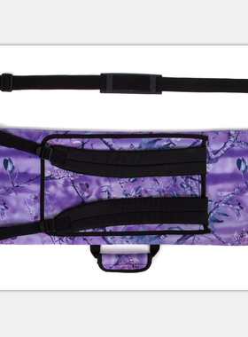 紫色迷彩饺子皮 双肩单板包 滑雪包 弹力雪具包