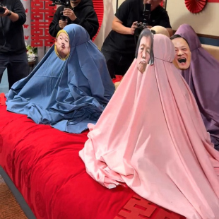 面料布料 婚庆婚礼婚嫁结婚嫁娶 接亲游戏找猜新娘 欢快搞笑 可租