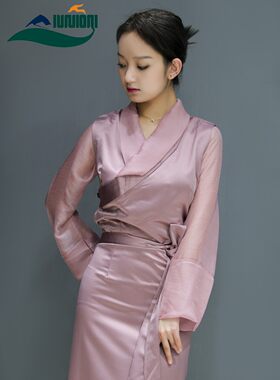 西式藏装两件套时尚夏季新款博拉西藏服女天丝藏式藏装拉萨服康巴