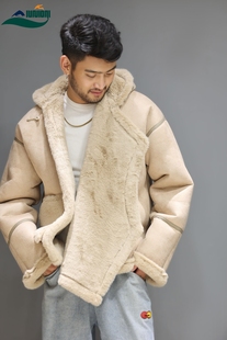 新款流行冬装外套男款皮毛一体藏服加厚卫衣保暖藏装大码原创藏式