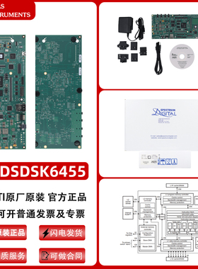 TI原装TMDSDSK6455 TMS320C6455DSP数字信号处理器嵌入式评估板