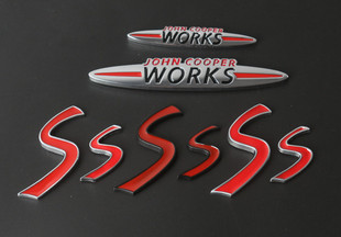 mini cooperi车标cooper s运动升级尾标车身贴JCW WORKS中网标