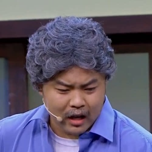 蓬松花白假发蓬松花白假发包邮