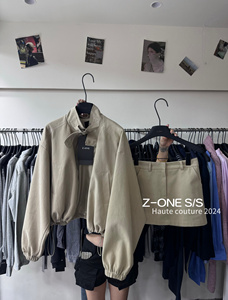 Z-one2024秋季新款高级感气质立领外套半身裙套装可拆卖夹克百搭