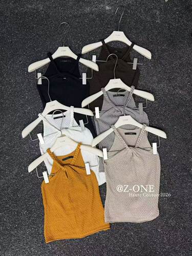 Z-ONE正版秋冬新款纯欲风辣妹性感挂脖吊带背心女内搭打底衫