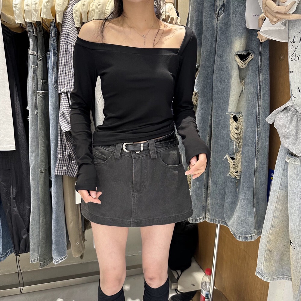 十三行2025新款美式复古辣妹牛仔短裙女士休闲高腰显瘦a字半身裙