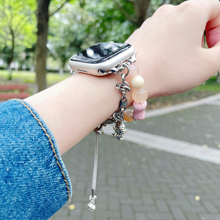 新品福龙宝宝diy手链适用iwatch表带S8苹果S9手表8AppleWatch腕带