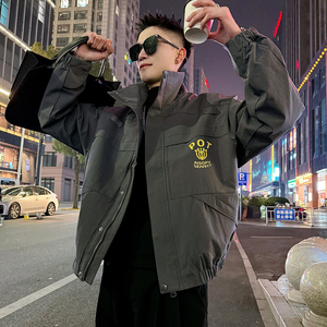 J189/P138控188飞行服印花夹克外套男2图片