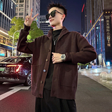 MC193/P138控178简约高品质纯色立领外套上衣针织开衫毛衣男2，男装针织衫/毛衣，电商A256