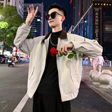 J173/P98控138简约撞色灯芯绒领夹克痞帅小伙帅气外套男2，男装夹克，电商A256