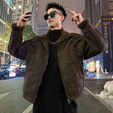 A222/P188控258结构款皮毛一体加厚外套男1，女装短外套，电商A256