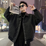 A221/P198控268格子拼接呢料夹棉加厚外套男1，女装短外套，电商A256