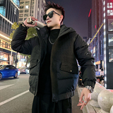 A215/P138控178连帽麦穗纹皮棉衣上衣外套男2，男装棉衣，电商A256