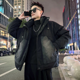 A220/P318控418 连帽牛仔拼接90羽绒服男士上衣加厚保暖外套1,男装羽绒服,电商A256,电商基地 A220/P318控418 连帽牛仔拼接90羽绒服男士上衣加厚保暖外套1,男装羽绒服,电商A256,电商基地