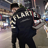 A60/特P128控168痞帅小伙潮流工装加厚外套字母棉衣男黑，男装棉衣，电商A256