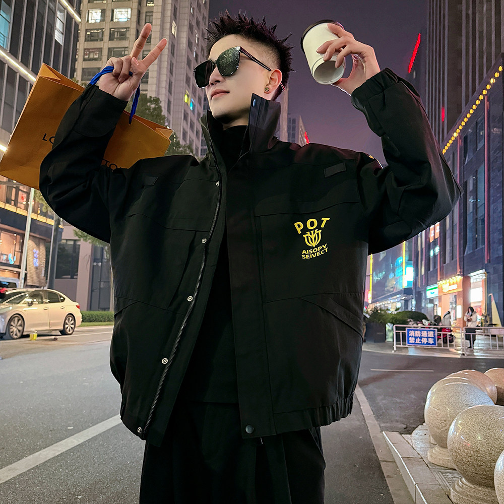 J189/P138控188飞行服印花夹克外套男1，男装夹克，电商A256