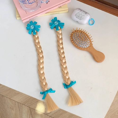 手工魔法公主发饰珍珠假发麻花辫