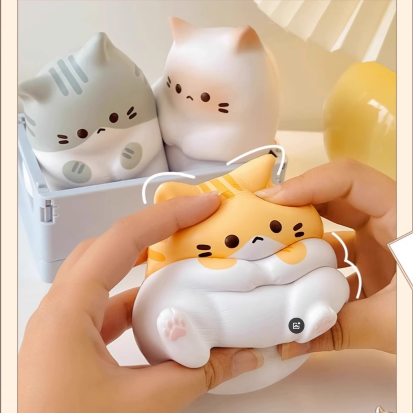 猫咪解压儿童玩具捏捏乐慢回弹减压神器办公室桌面小摆件治愈礼物,玩具/童车/益智/积木/模型,捏捏乐/按按乐,淘宝优惠券,粉丝福利购,淘宝优惠卷