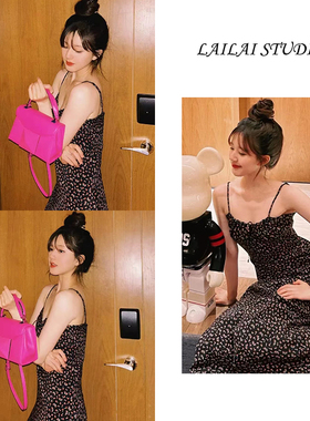 2025夏季新款赵露思明星同款吊带裙法式碎花气质抽绳纯欲风连衣裙