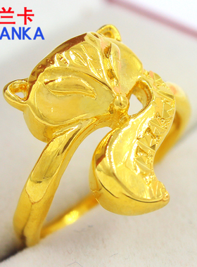 可调节戒指苏兰卡铜狐狸戒指