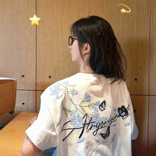 超好看的刺绣短袖纯棉T恤女上衣