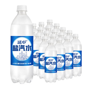 延中盐汽水600ml*20瓶整箱老上海风味汽水饮料团购劳防批发
