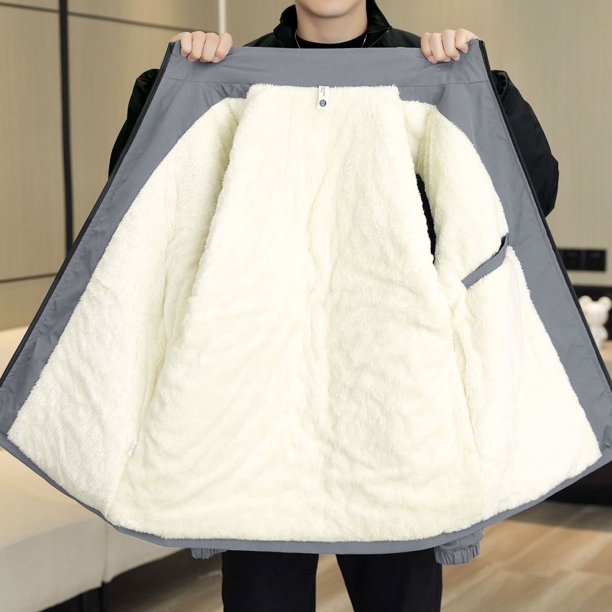 2025新款男士棉袄冲锋衣冬季夹克加绒加厚外套立领休闲保暖男棉衣,男装,棉衣,淘宝优惠券,粉丝福利购,淘宝优惠卷