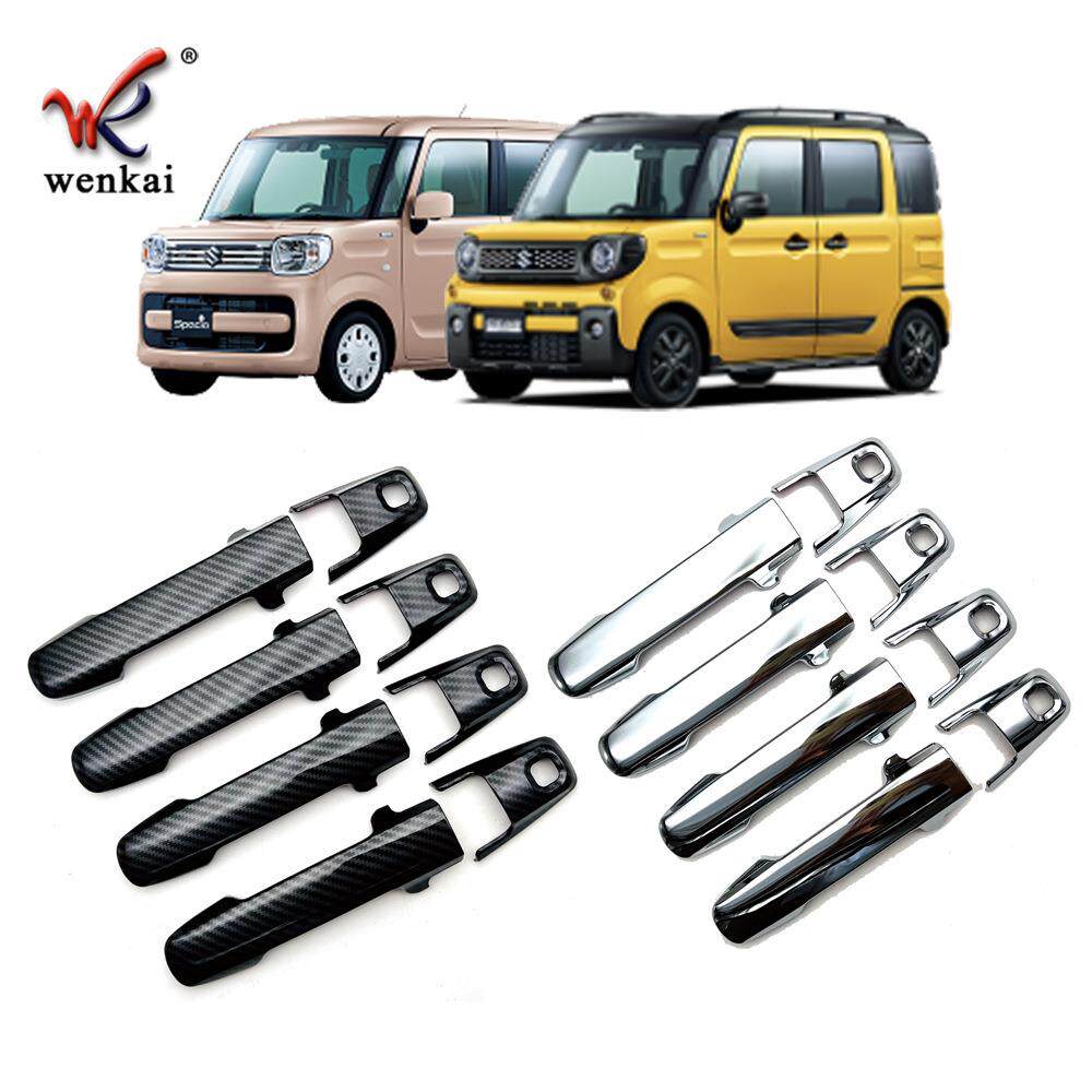 适用于铃木Spacia Gear改装外门把手电镀饰条 MK53专用车身拉手盖