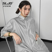 高档不沾发美发工作服发廊剪发中小工服理发宠物店防静电宽松围裙