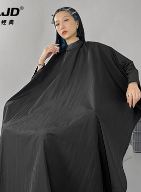 硅胶领高档网红理发围布发廊专用潮款不沾发发型师剪头发美发围裙