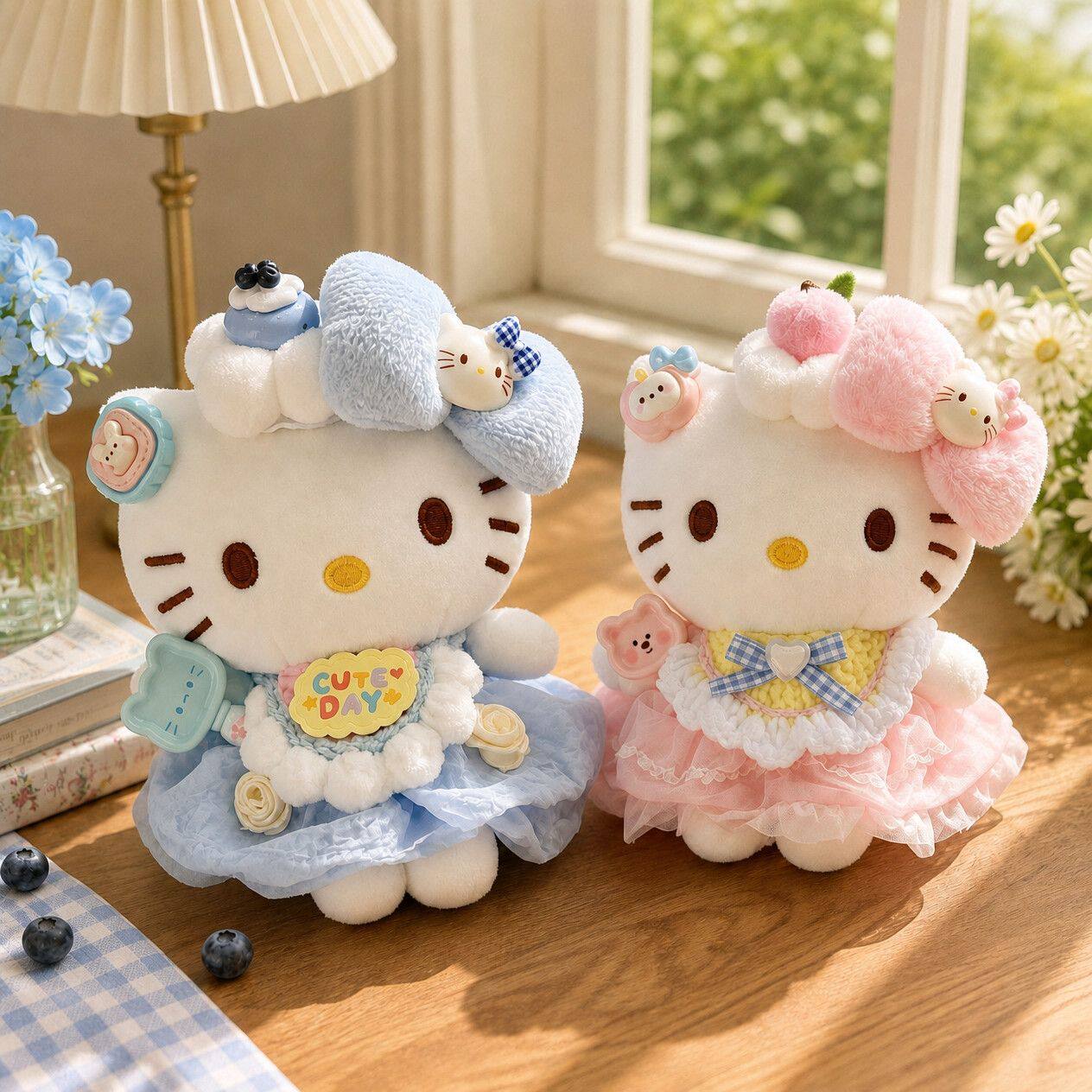 小蛋糕HelloKitty粉色送礼包挂件毛绒公仔玩偶礼物女闺蜜可爱卡通图片