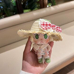 仅娃衣】AngryMolly心火怒放系列绿火通用蝴蝶结草帽套装娃衣着替