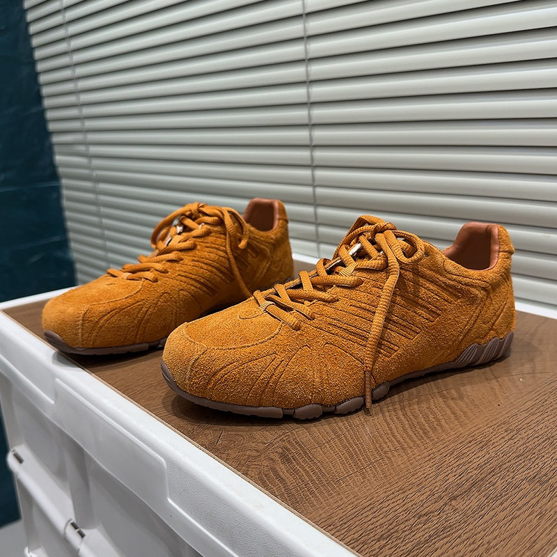韩版复古风反绒皮德训鞋女2026春季新款低帮系带休闲运动鞋百搭潮,女鞋,时尚休闲鞋,淘宝优惠券,粉丝福利购,淘宝优惠卷