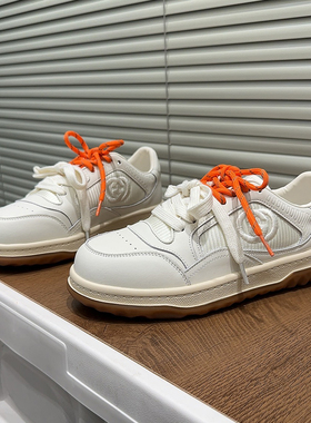 极简风真皮德训鞋女2026春季新款白色系带休闲板鞋平底百搭小白鞋