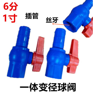 货车水刹车淋水器配件PVC塑料内丝球阀水箱加水阀开关6分1寸插头