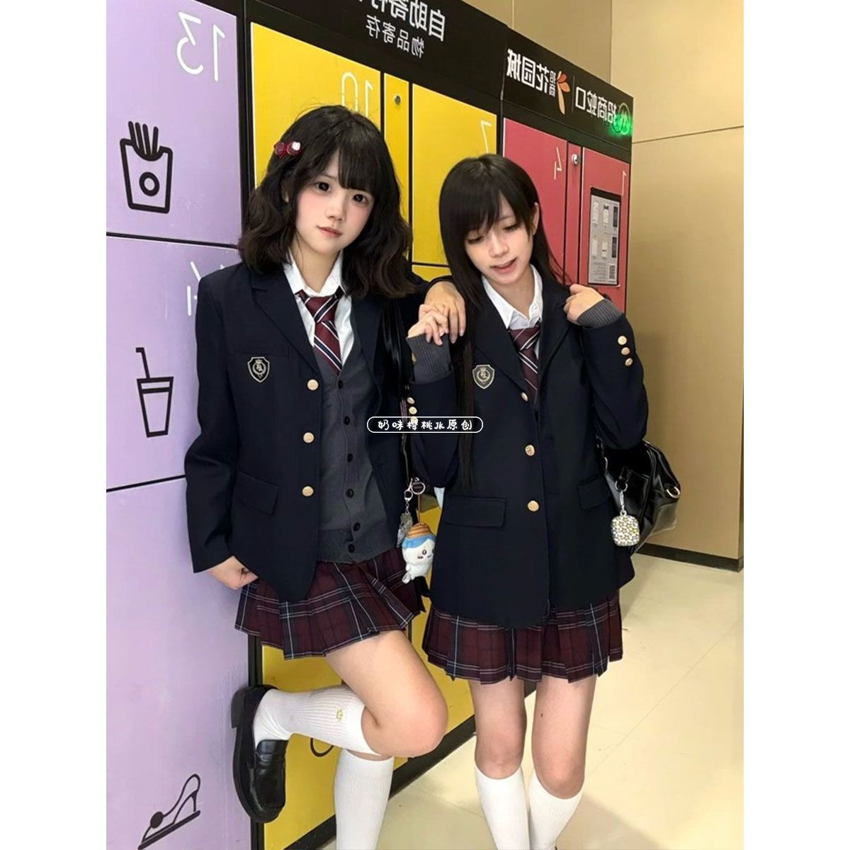 原创日系jk外套制服校供秋冬西服