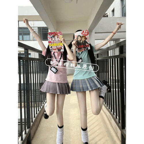 校供感jkpolo衫短袖上衣女夏制服