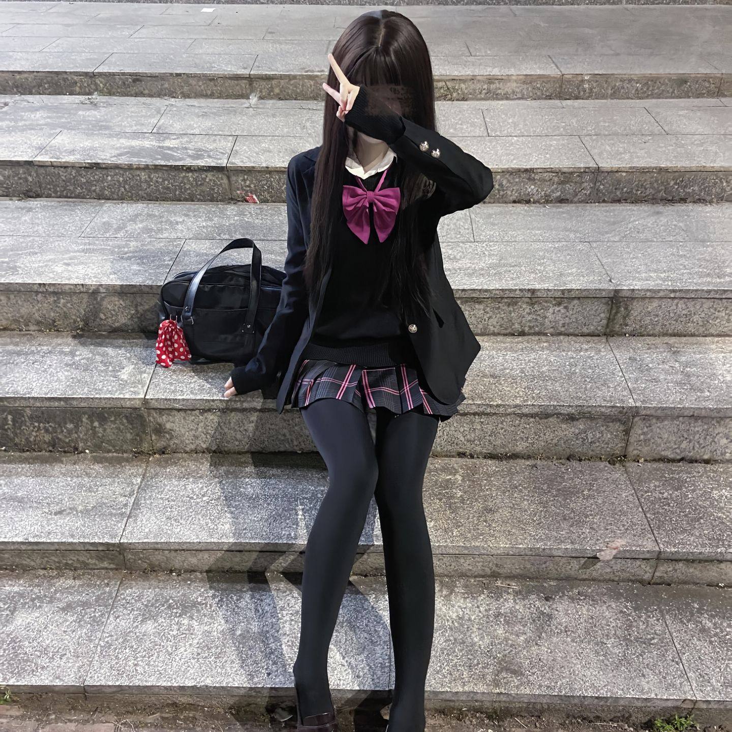 JK制服原创针织衫毛衣外套春秋季