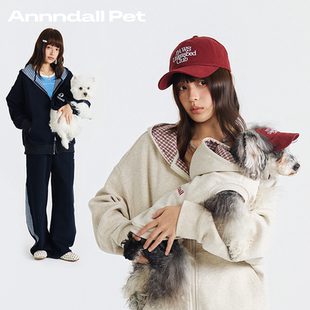 无袖 卫衣套装 中小型犬西高地 狗狗卫衣亲子装 andall春款