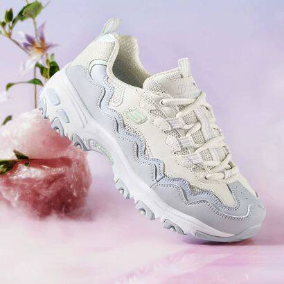 skechers斯凯奇女贝壳熊猫鞋波浪增高休闲鞋复古潮流老爹鞋149792