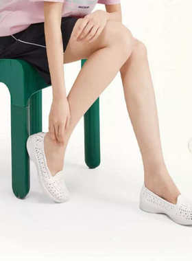 Skechers斯凯奇女鞋新款夏涉水洞洞鞋镂空休闲运动沙滩凉鞋 14690