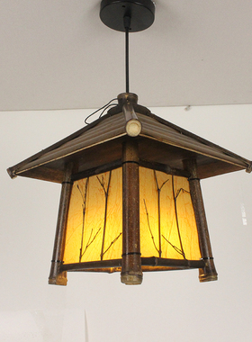 特价清仓中式仿古手工复古竹编东南亚风格餐厅茶日式阳台过道吊灯