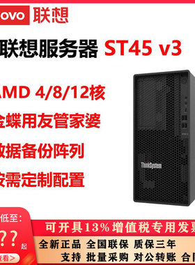 联想服务器ST45 V3 AMD四核8核企业级存储定制配置