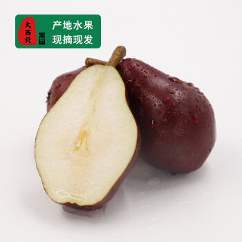 陕西渭南红啤梨红梨啤酒梨新鲜5斤包邮现摘现发