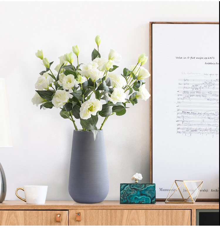 仿真花洋桔梗 西洋牡丹 郁金香 茶花 玉兰花 插花 装饰花假花道具