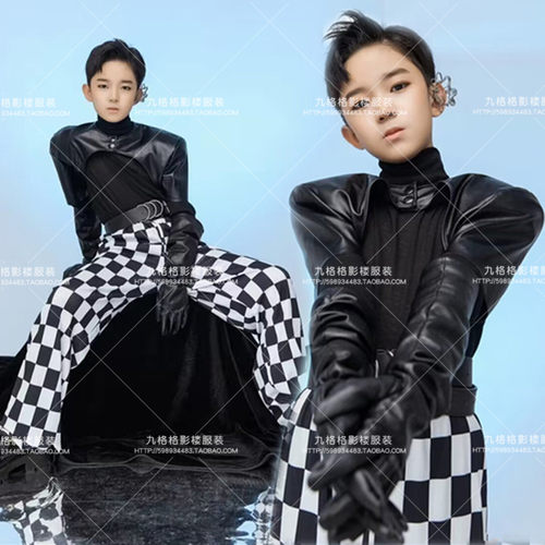 潮童舞台走秀演出服大赛机车服装