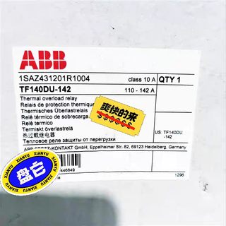 二手ABB热继电器 TF140DU-142 110-142A